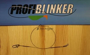 2 Stück Profi Blinker, 1x7 Stainless Tungsten-Titanium Spinnvorfach,Stahlvorfach - Bild 1 von 1