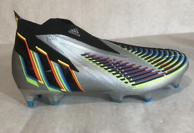 Botines de fútbol ADIDAS PREDATOR EDGE + SG HR1570 plateados para hombre talla 9/mujer 10” Foto 1 de 4