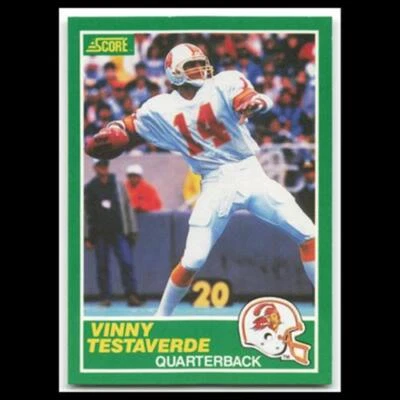 Vinny Testaverde #224 1989 Score Tampa Bay Buccaneers Football Card NFL NM - Image 1 of 3