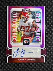 2024 Panini Certified Mirror PInk /75 Sp Ssp Larry Johnson Auto #MS-LJ KC Chiefs - Picture 1 of 2