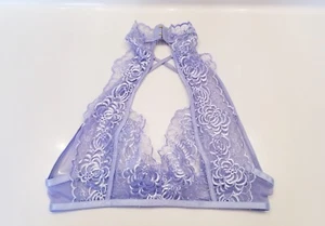 Fashion Nova S M Lingerie Bra Embroidered Lace Unlined Unpadded Wireless Pretty - Picture 1 of 16