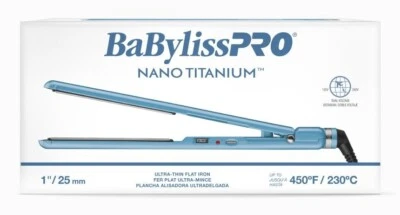 BaBylissPRO Nano Titanium 1" Ultra-Thin Flat Iron | BNT4072TUC - Image 1 of 4