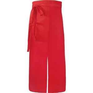 Bistroschürze mit Schlitz Rot - 80  x 100 cm - NEU - Kellnerschürze Vorbinder MS - Bild 1 von 2