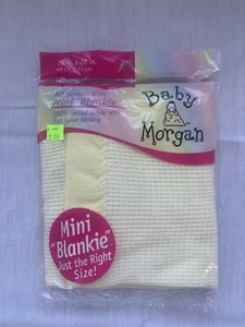 Vintage (Original) Baby Morgan Yellow Mini Blanket lovey NEW - Picture 1 of 9