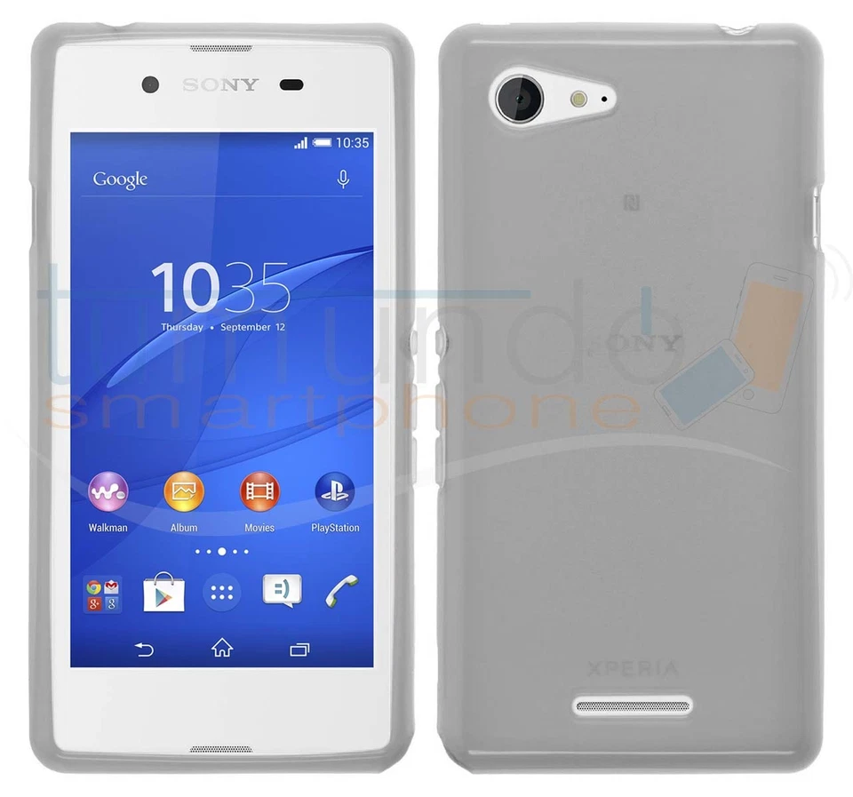 Funda Gel Tpu Trasparente + Protettore Di Schermo Per Sony Xperia E3 Case - Immagine 1 di 1