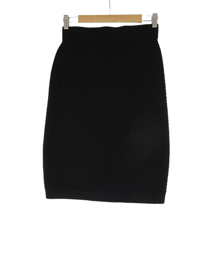 Falda lápiz negra punto acanalado Catherine Malandrino Foto 1 de 4