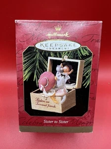 Hallmark Keepsake Christmas Ornament 1997 Sister to Sister Handcrafted - Picture 1 of 2