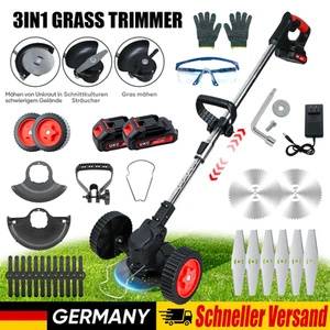 24V Elektro Akku Rasentrimmer mit 2 Akku und Ladegerät Freischneider Motorsense - Bild 1 von 9