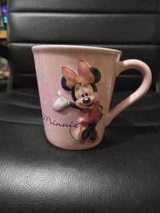 Disney Store Exclusive - Minnie Mouse  - Coffee Mug - Ceramic - Pink New No Box - Picture 1 of 7