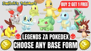 Pokémon Legenden ZA Shiny Alpha Basisformen unberührt • KAUFEN SIE 2 ERHALTEN SIE 1 GRATIS - Bild 1 von 23