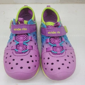 Stride Rite Made 2 Play Phibian Sneaker Strap Water Shoe Toddler Size 5 - Picture 1 of 24
