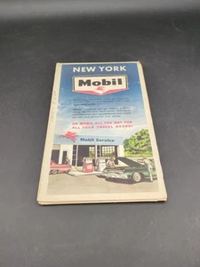 Vintage Mobil New York State Highway Gas Station Travel Road Map-Box 33 - Picture 1 of 2
