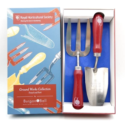 Burgon & Ball Ground Works Collection Garden Trowel Fork Gift Set RHS New in Box - Image 1 of 4