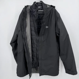 Outdoor Research Foray 3-In-1 Parka Rain Jacket & Puffer size XL Men's GORE-TEX - Picture 1 of 21