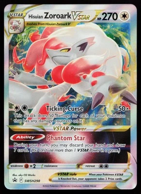 Hisuian Zoroark VSTAR SWSH298 Sword & Shield Promo Cards Pokémon Card - Image 1 of 2