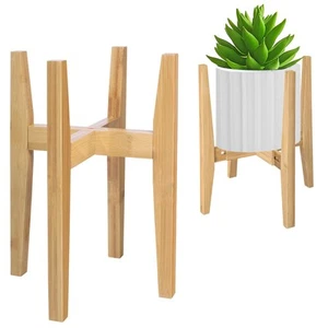 Plant Stand Indoor, Bamboo Plant Shelf, Adjustable Corner Plants Flower Holde... - Picture 1 of 6