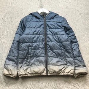 Abercrombie Kids Sherpa Lined Cozy Puffer Jacket Hoodie Boys Youth Size 13/14 - Picture 1 of 10