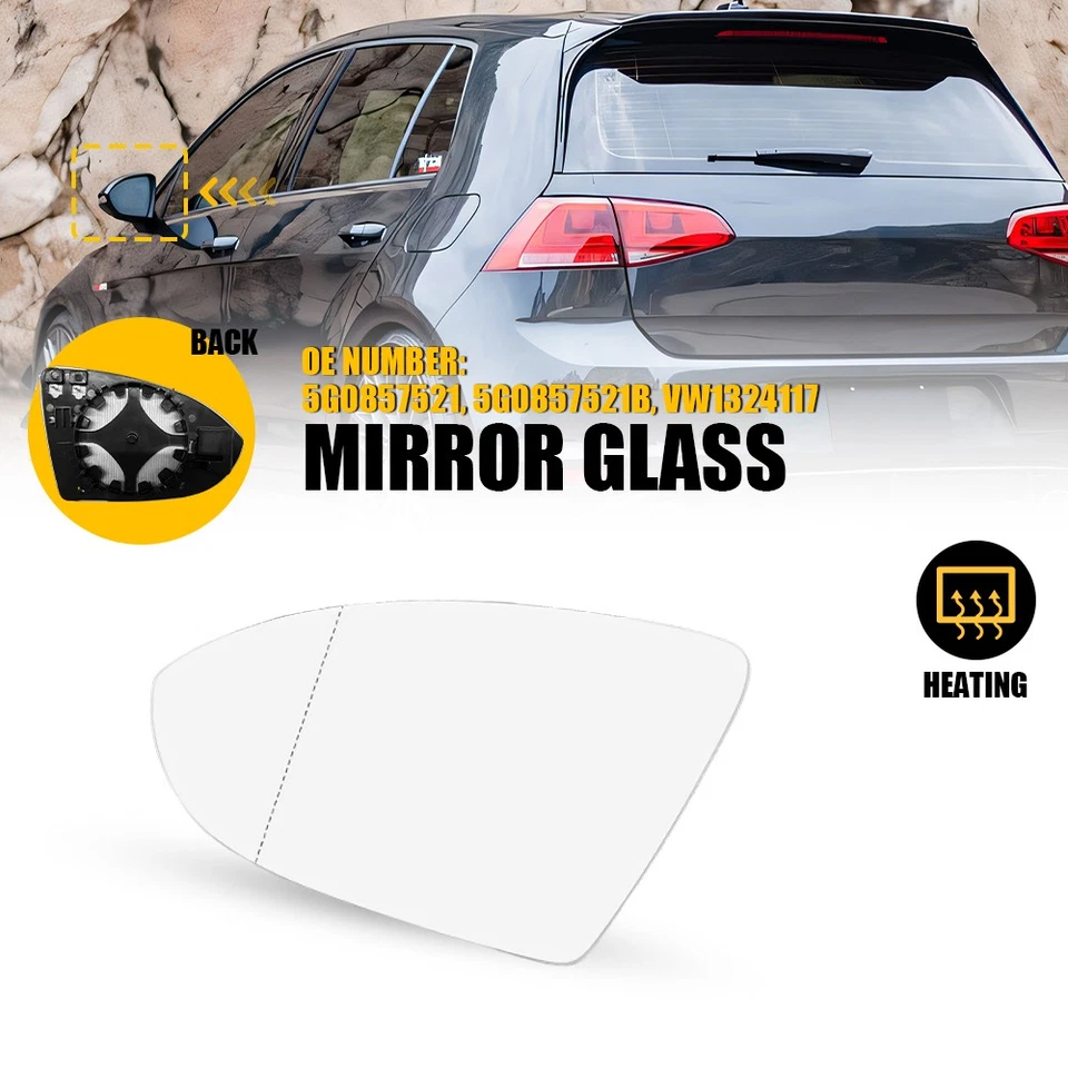 Espejo retrovisor lado izquierdo 1 ajuste térmico 2015-2017 2018 2019 Volkswagen Golf R Foto 1 de 4