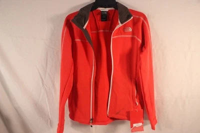 The North Face Womens Red Full-Zip Fleece Jacket Size L With Reflective Details - Image 1 of 4