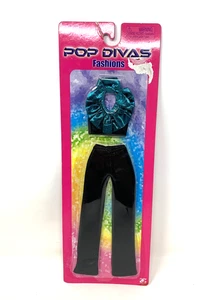 Pop Divas Moda Ropa para Muñecas Barbie Pantalones Top Conjunto 2002 De Colección - Imagen 1 de 4