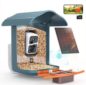 Birdsnap® PAV - Smart Vogelfutterhaus mit Kamera solarbetrieben, 64GB Karte & 2K HD - Bild 1 von 6