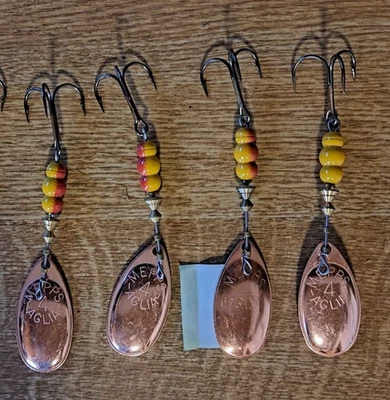 Neu Mepps Aglia Kupfer Cooper Größe: 4 = 9,5g Hecht Zander Blinker Spinner Köder - Bild 1 von 2