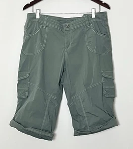 Kuhl Capri Pants Women’s 14 Olive Green Outdoor Hiking Trail Gorpcore - Picture 1 of 6