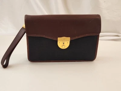 Authentic Dunhill Wristlet Clutch Bag Handbag Purse Barset Business Unisex Clasp - image 1 of 4