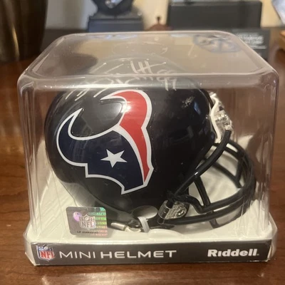 Minicasco firmado por JJ Watt de los Houston Texans certificado de autenticidad Foto 1 de 4