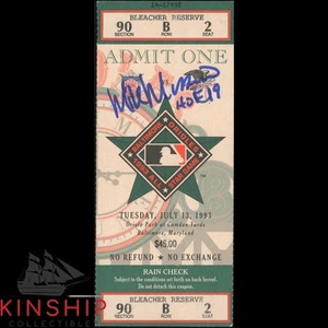 Mike Mussina signed 1993 All Star Game Ticket JSA COA Inscribed HOF Auto Z2388 - Picture 1 of 3