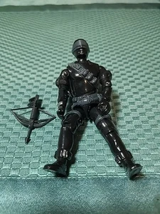 1985 GIJOE ALL BLACK WITH SOME GREY AND WEAPON - Picture 1 of 17