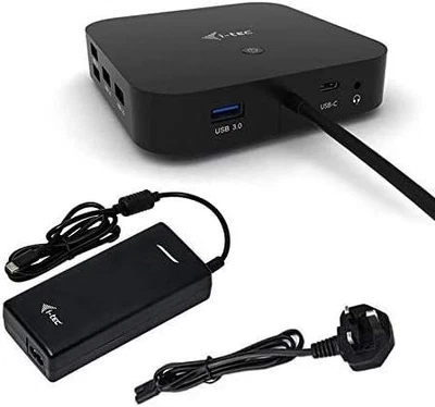i-Tec USB-C Dual Display Docking Station with 100W Charger C31DUALDPDOCKPD - Image 1 of 4