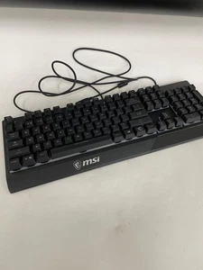 MSI Vigor GK30 USB Wired Gaming Keyboard with RGB Backlight and Water Repellent, - Picture 1 of 7