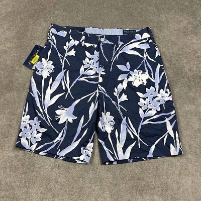 POLO GOLF RALPH LAUREN Shorts Mens 30 x 9 Classic Fit Stretch Twill Blue Floral - Image 1 of 4