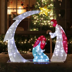 AplusChoice 3.7FT Christmas Nativity Scene Decoration for Indoor Outdoor Display - Picture 1 of 9