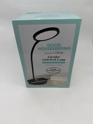 OttLite Wellness Series QI Wireless Charging Circular LED Desk Lamp - Image 1 of 4