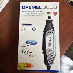 Nuevo Kit de herramientas rotativas de velocidad variable Dremel 3000N18 120V sellado 18 piezas Acc - Imagen 1 de 6
