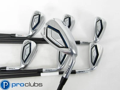 PING G440 BLACK DOT IRONS 6-PW,UW,52* GRAPHITE REGULAR FLEX (+1/2") - Image 1 of 4