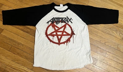 Camisa de béisbol Anthrax & Killswitch Engage 2017 California Tour 3/4 talla grande Foto 1 de 4