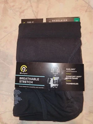 Champion 9 Niñas Cuello Redondo Y Pantalones Conjunto Capa Base Mediana 10/12 Nuevo Negro Foto 1 de 4