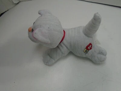 "De colección Pound Purries Recién Nacido Blanco Gris Rayas Gatito Tabby Peluche 7"" Relleno Tonka" Foto 1 de 4