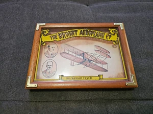 Vintage 1980 Wallace Berrie The Wright Aeroplane Co. 1910 Wright Flyer Wandrahmen - Bild 1 von 6