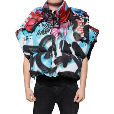 Chaqueta cortavientos con capucha graffiti multicolor Dolce & Gabbana IT48/US38/M 2780usd Foto 1 de 4