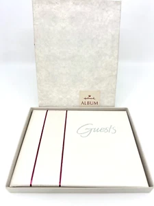 NEW Hallmark Vintage “Wedding Bells” 40th Anniversary White Guest Book - Picture 1 of 5