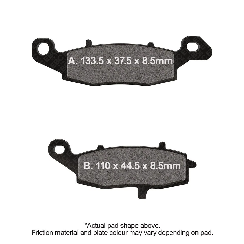 EBC Double H Brake Pad Front Left for Suzuki TU 250 NJ47A-115- Volty 1999 - 2000 - Image 1 of 1