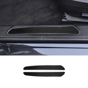 Real Carbon Fiber Door Sill Step Panel Cover Trim Strip Fits 17-25 Giulia - Foto 1 di 5