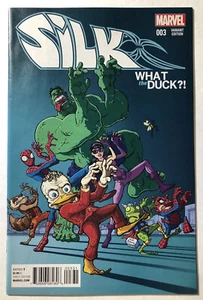 SILK #3 - What the Duck Thriller Homage Variant - Marvel - 2015 - NM - Picture 1 of 10
