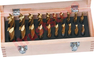 20 PC TITANIUM SPIRAL END MILL CUTTER CUTTING BIT TOOL SET KIT FOR MILLING DRILL - Picture 1 of 3