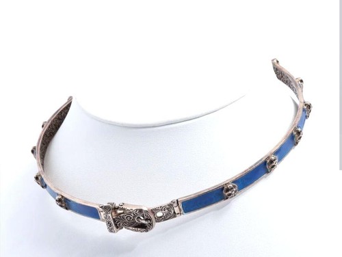 Collana Michele GUCCI Girocollo Gatto Giardino Argento 925 M Rarissima Prezzo Premium