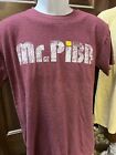 Mr. Pibb Logo T-Shirt Maroon Coca-Cola Brand Shirt Soda Pop Graphic Distressed M Currently $10.99 on eBay